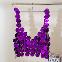 Thumbnail for Chic Backless Colorful Sequins Body Chain Bra - ArtGalleryZen