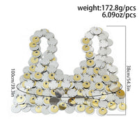 Thumbnail for Chic Backless Colorful Sequins Body Chain Bra - ArtGalleryZen