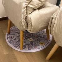 Thumbnail for Chic Barbie 12 Dancing Princesses Floral Round Plush Rug Carpet - ArtGalleryZen