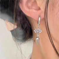 Thumbnail for Chic Black and White Little Ghost Earrings - ArtGalleryZen