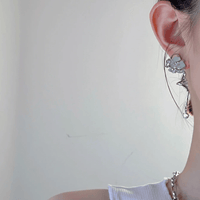 Thumbnail for Chic Blue Iceberg Natural Stone Inlaid Asymmetric Earrings - ArtGalleryZen