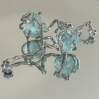 Thumbnail for Chic Blue Iceberg Natural Stone Inlaid Asymmetric Earrings - ArtGalleryZen