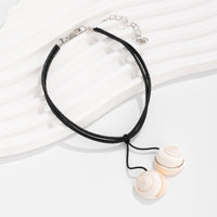 Thumbnail for Chic Boho Shell Charm Wax Cord String Anklet