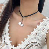 Thumbnail for Chic Boho Shell Pendant Wax Cord String Necklace