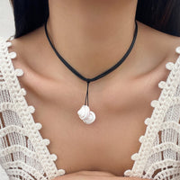 Thumbnail for Chic Boho Shell Pendant Wax Cord String Necklace