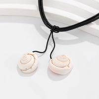 Thumbnail for Chic Boho Shell Pendant Wax Cord String Necklace