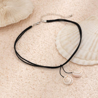 Thumbnail for Chic Boho Shell Pendant Wax Cord String Necklace