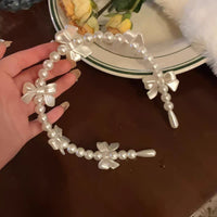 Thumbnail for Chic Bowknot Pearl Hair Band - ArtGalleryZen