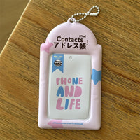 Thumbnail for Chic Bowknot Puppy Cake Kpop Keychain Photocard Holder - ArtGalleryZen