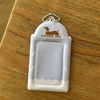 Thumbnail for Chic Bowknot Puppy Cake Kpop Keychain Photocard Holder - ArtGalleryZen