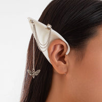 Thumbnail for Chic Butterfly Tassel Silicone Elf Ear Cuff Wrap Earrings - ArtGalleryZen