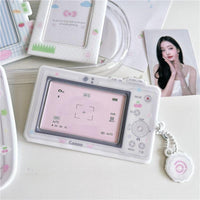 Thumbnail for Chic Camera Phone Shaped Kpop Keychain Photocard Holder - ArtGalleryZen
