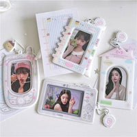Thumbnail for Chic Camera Phone Shaped Kpop Keychain Photocard Holder - ArtGalleryZen