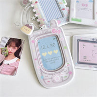 Thumbnail for Chic Camera Phone Shaped Kpop Keychain Photocard Holder