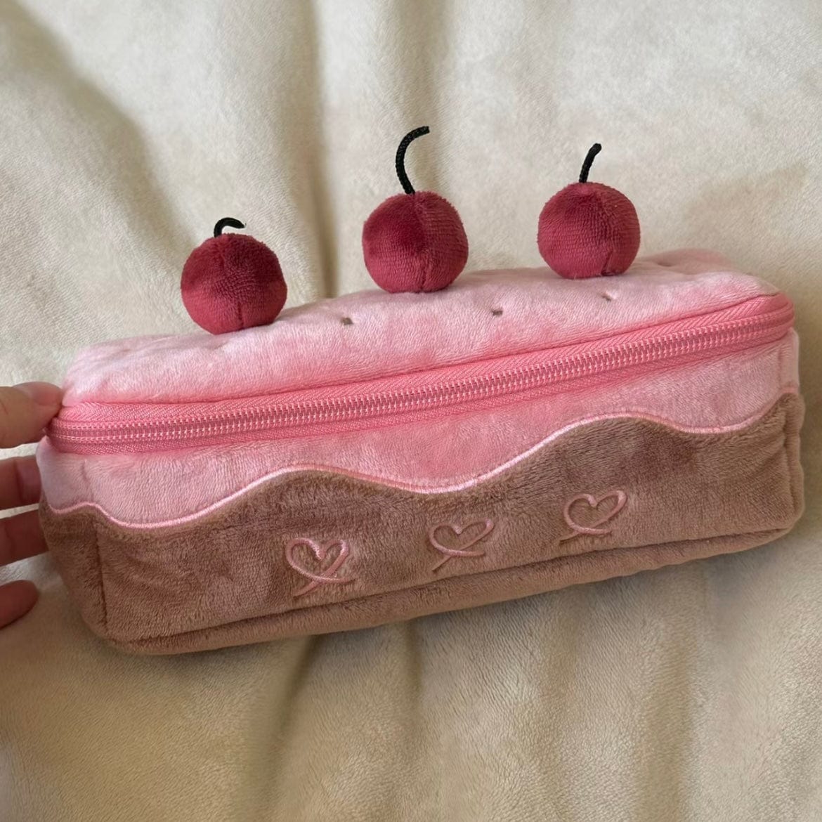 Chic Cherry Chocolate Cake Pencil Case - ArtGalleryZen