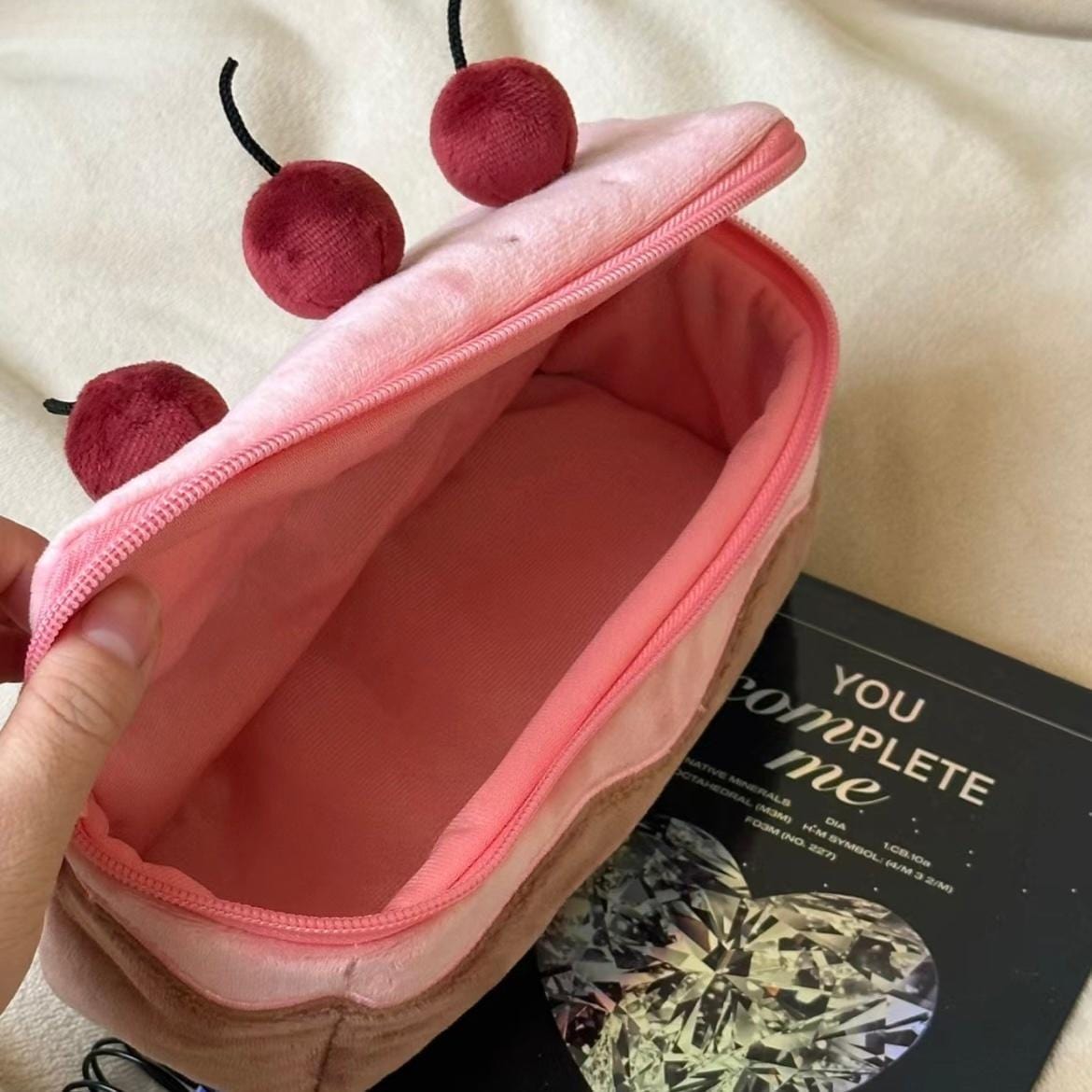 Chic Cherry Chocolate Cake Pencil Case - ArtGalleryZen