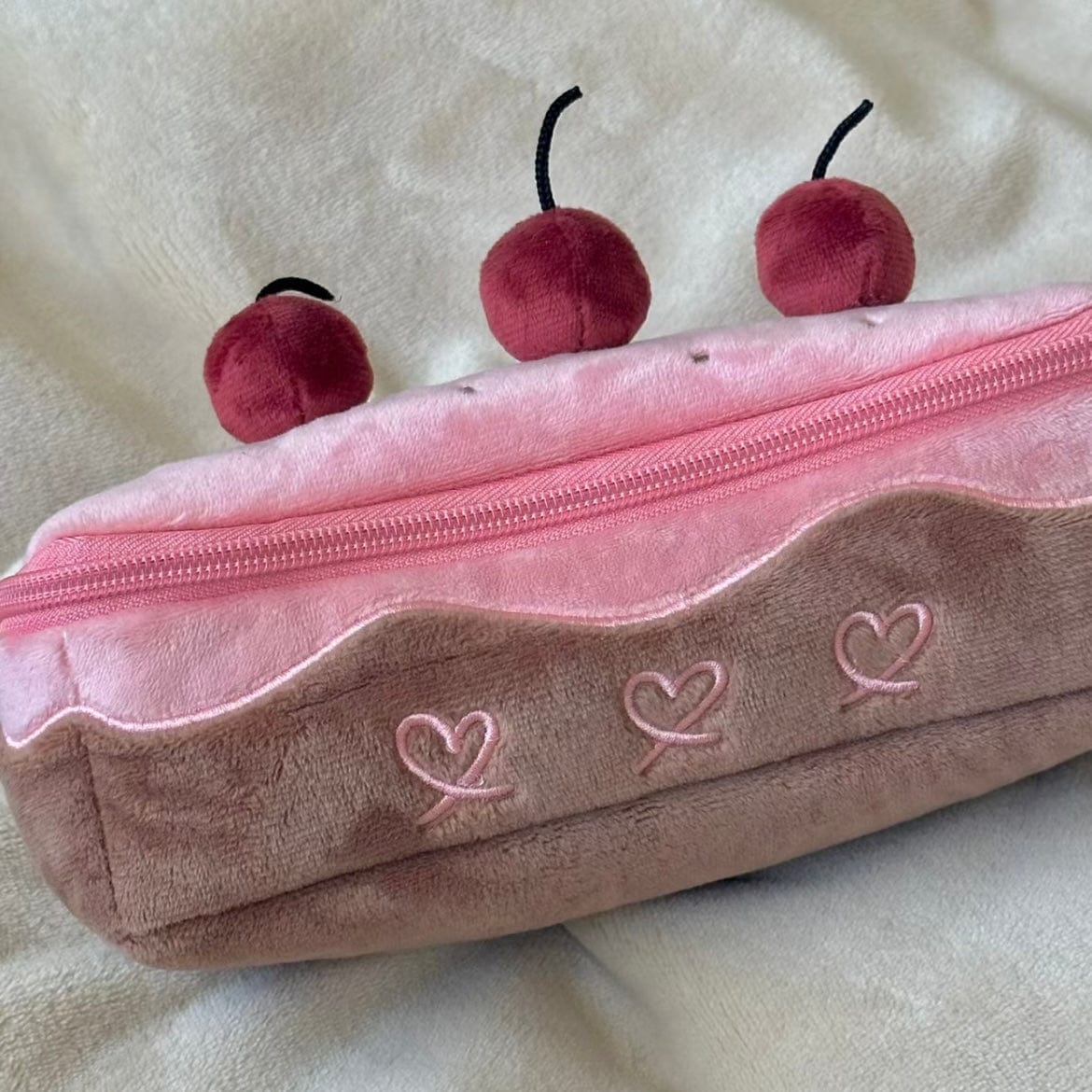 Chic Cherry Chocolate Cake Pencil Case - ArtGalleryZen