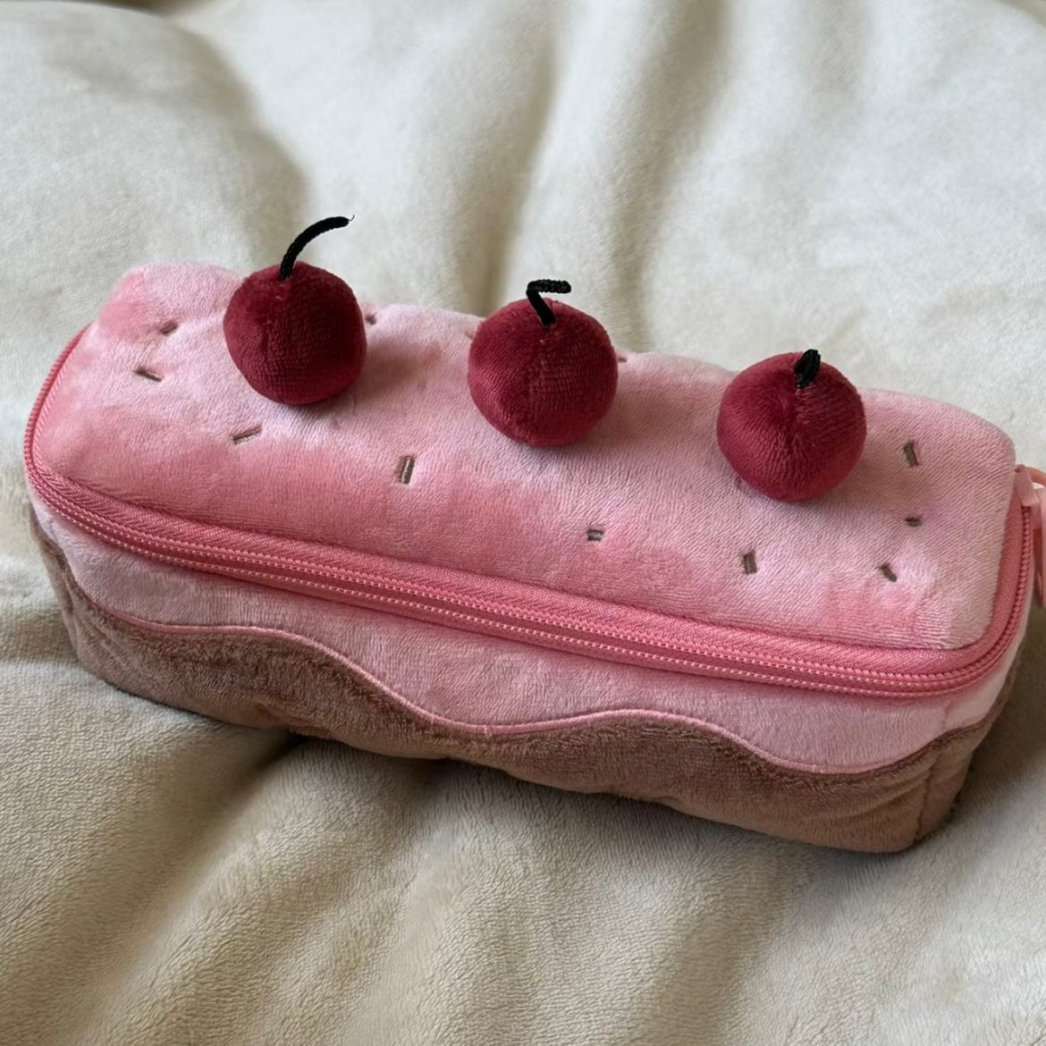 Chic Cherry Chocolate Cake Pencil Case - ArtGalleryZen