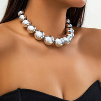 Thumbnail for Chic Chunky Ball Chain Choker Necklace - ArtGalleryZen