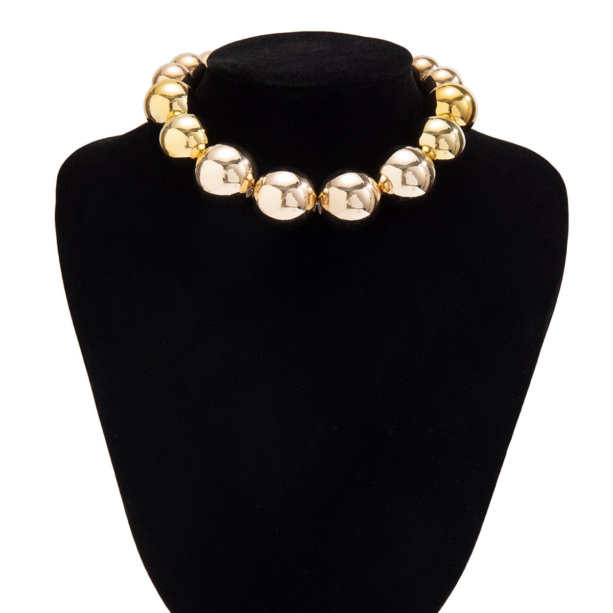 Chic Chunky Ball Chain Choker Necklace - ArtGalleryZen