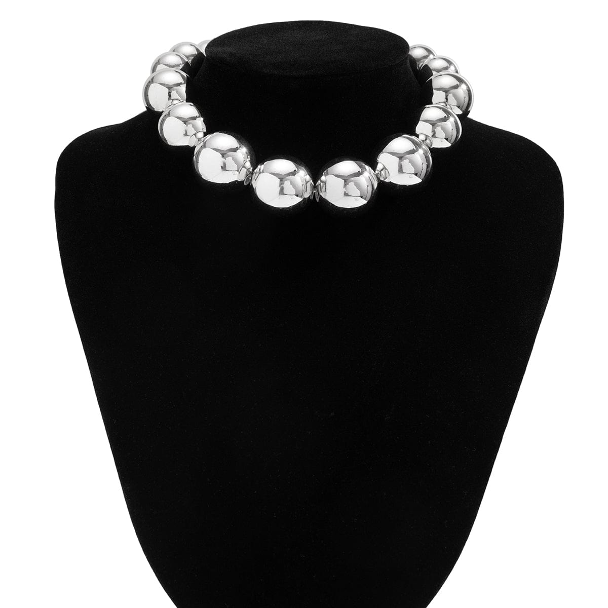 Chic Chunky Ball Chain Choker Necklace - ArtGalleryZen