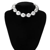 Thumbnail for Chic Chunky Ball Chain Choker Necklace - ArtGalleryZen