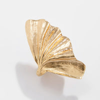 Thumbnail for Chic Chunky Gold Silver Plated Ginkgo Leaf Ring