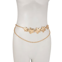 Thumbnail for Chic Chunky Layered Textured Flower Waist Chain