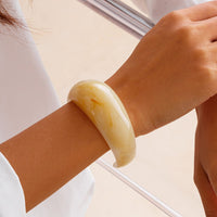 Thumbnail for Chic Chunky Resin Open Bangle Bracelet