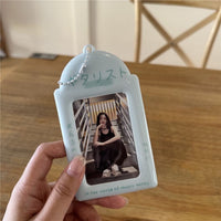 Thumbnail for Chic Coffee Waffle Strawberry Kpop Keychain Photocard Holder - ArtGalleryZen