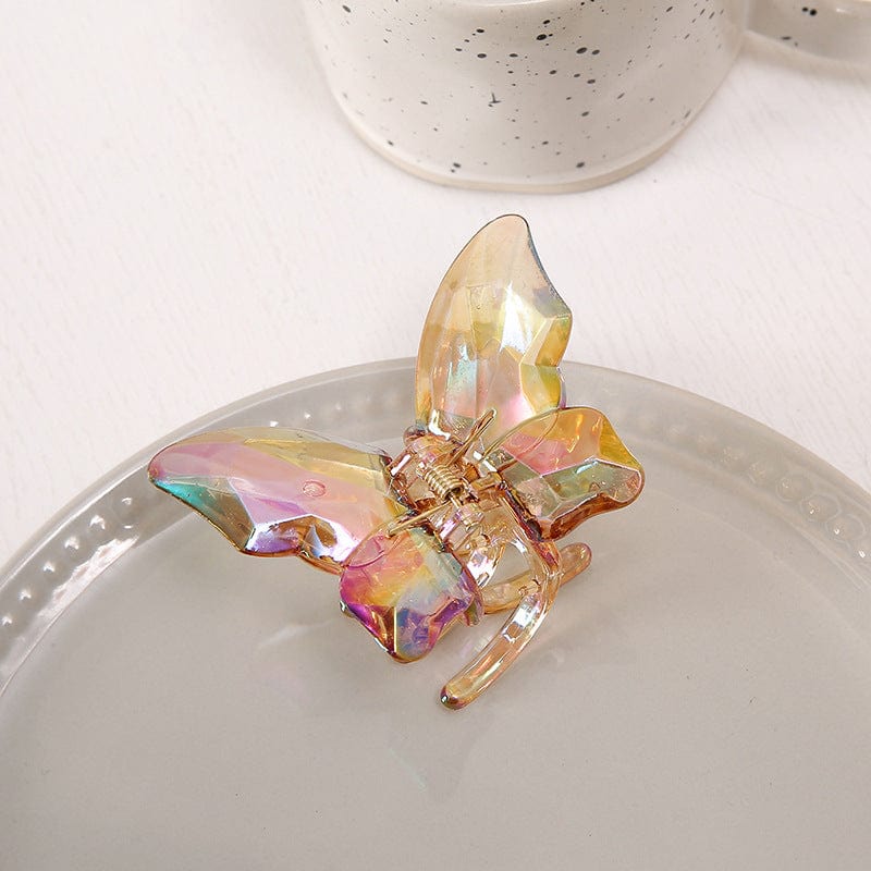 Chic Colorful Butterfly Chignon Claw Clip Hair Clip - ArtGalleryZen