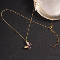 Thumbnail for Chic Colorful Butterfly Pendant Necklace - ArtGalleryZen