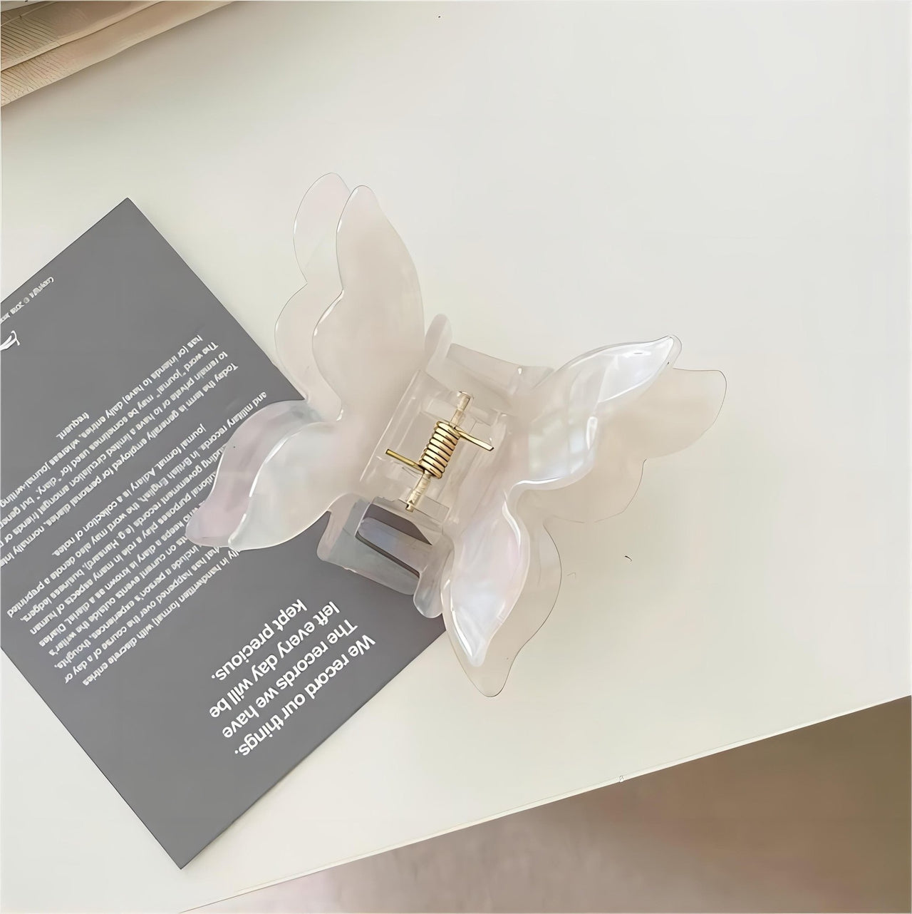 Chic Colorful Duo Butterfly Chignon Claw Clip Hair Clip - ArtGalleryZen