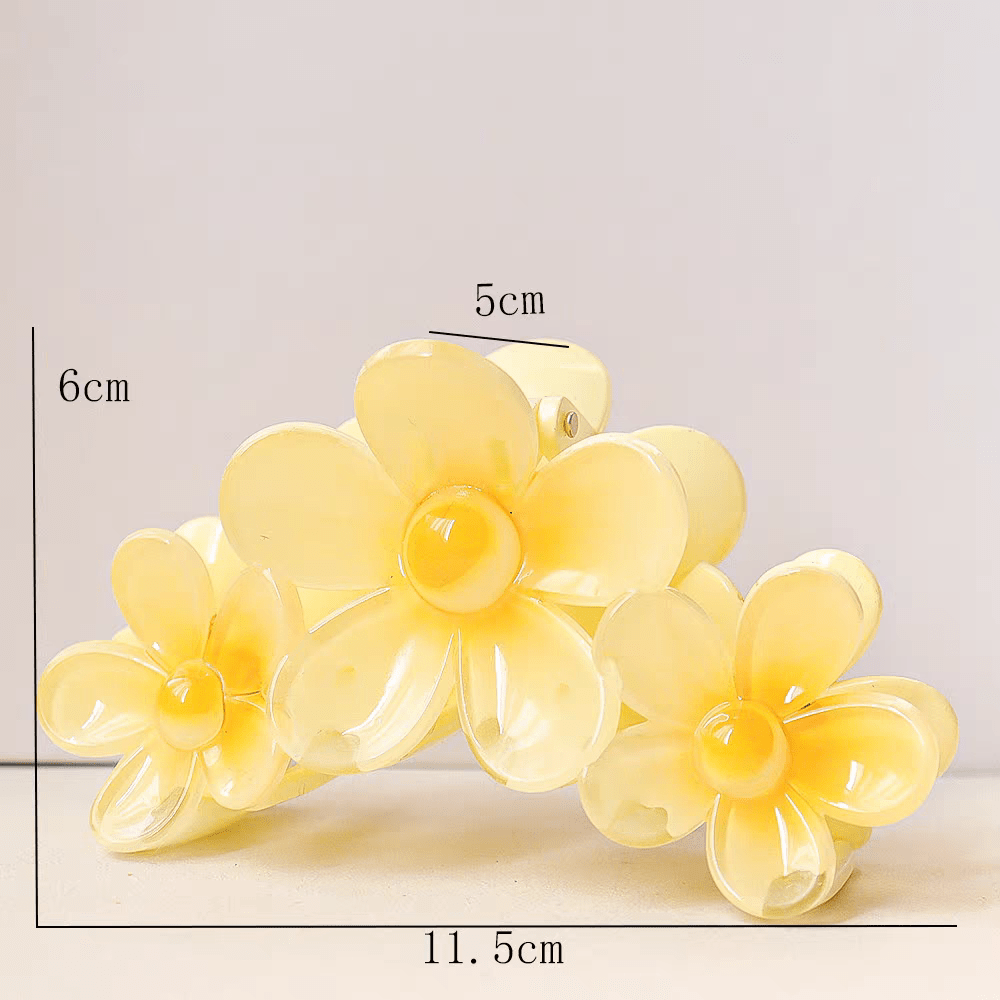 Chic Colorful Flower Hair Claw Clip - ArtGalleryZen