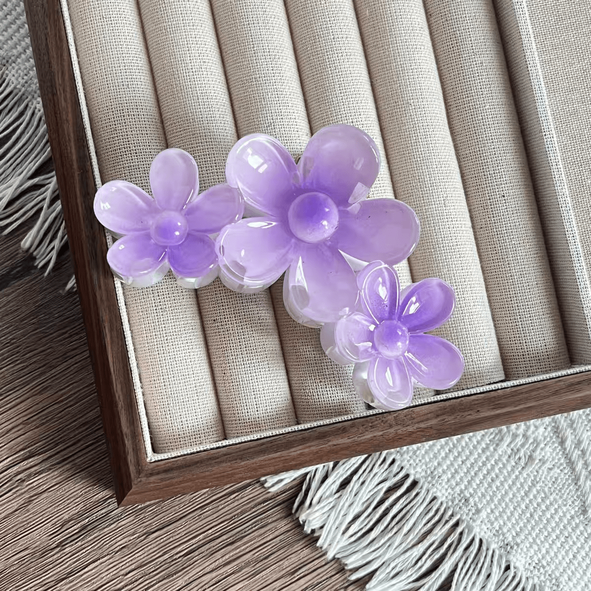 Chic Colorful Flower Hair Claw Clip - ArtGalleryZen