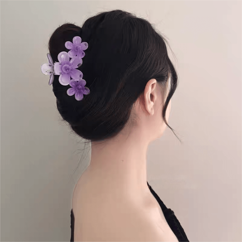 Chic Colorful Flower Hair Claw Clip - ArtGalleryZen