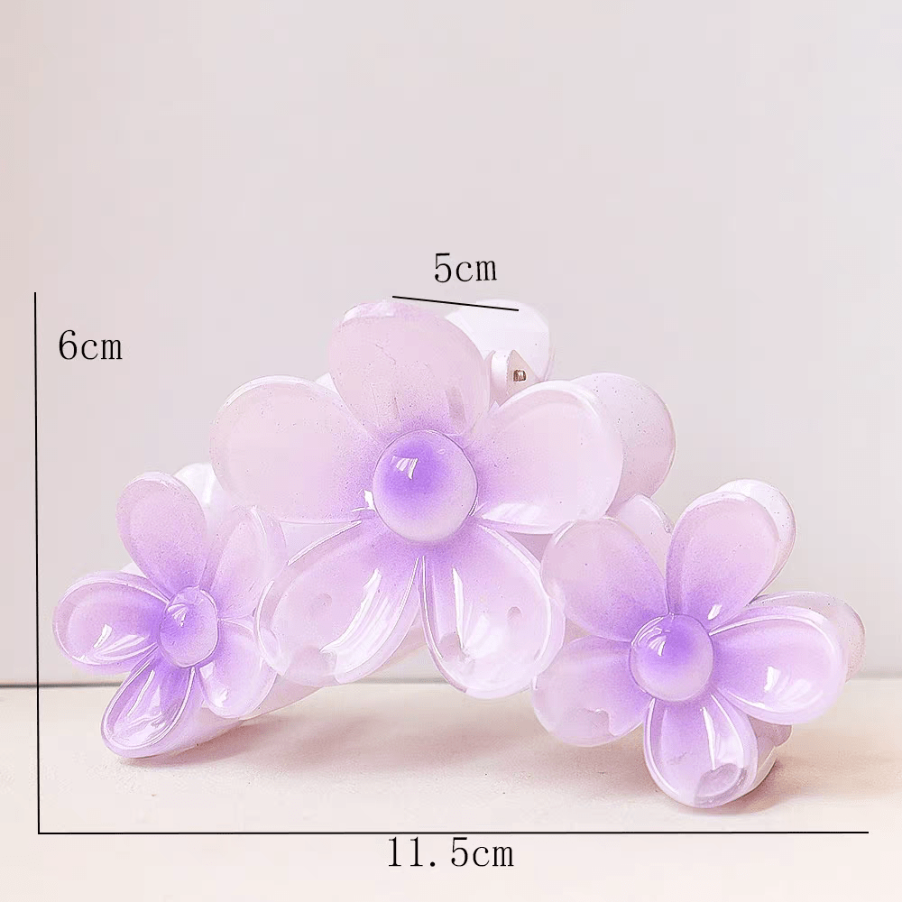 Chic Colorful Flower Hair Claw Clip - ArtGalleryZen