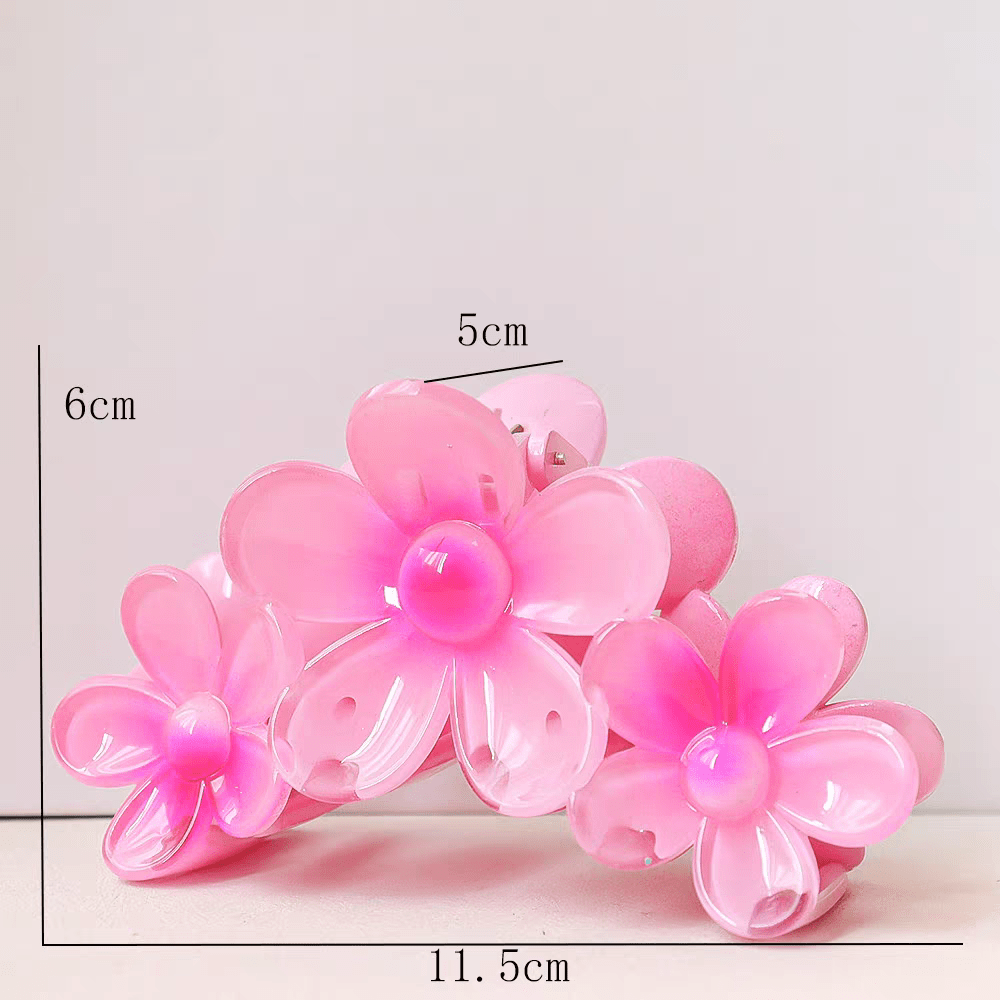 Chic Colorful Flower Hair Claw Clip - ArtGalleryZen