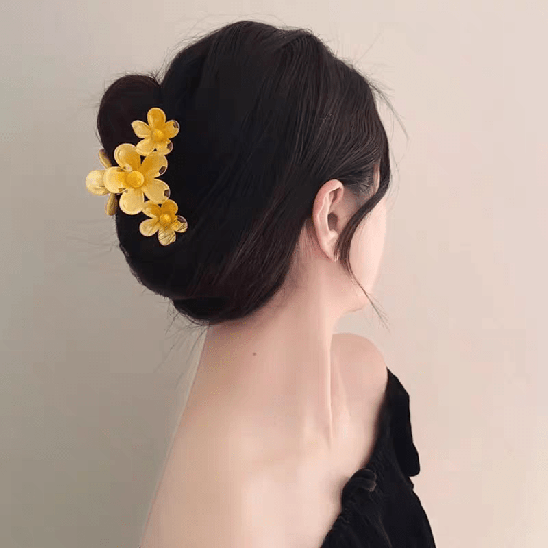 Chic Colorful Flower Hair Claw Clip - ArtGalleryZen