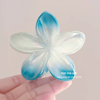 Thumbnail for Chic Colorful Hand Painted Flower Hair Claw Clip - ArtGalleryZen