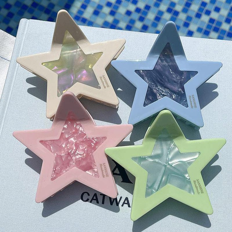 Chic Colorful Star Hair Claw Clip - ArtGalleryZen