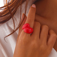 Thumbnail for Chic Colorful Waterdrop Resin Ring