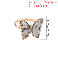 Thumbnail for Chic Colorful Zirconia Butterfly Ring - ArtGalleryZen