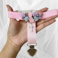 Thumbnail for Chic Cross Angel Wings Heart Rosebud Elastic Thigh Leg Garter Belts - ArtGalleryZen