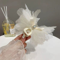 Thumbnail for Chic Crystal Bowknot Lace Chignon Claw Clip Hair Clip - ArtGalleryZen