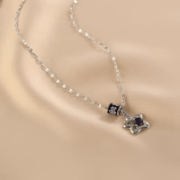 Thumbnail for Chic Crystal Inlaid Star Charm Necklace - ArtGalleryZen