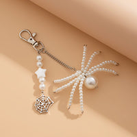 Thumbnail for Chic Crystal Pearl Beaded Spider Keychain