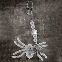 Thumbnail for Chic Crystal Pearl Beaded Spider Keychain