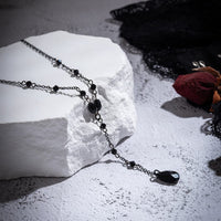 Thumbnail for Chic Crystal Pendant Y Necklace - ArtGalleryZen