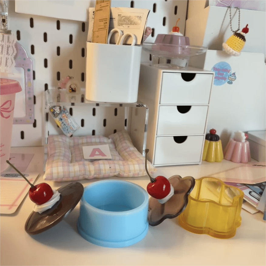 Chic Crystal Pudding Storage Box Jewelry Box - ArtGalleryZen